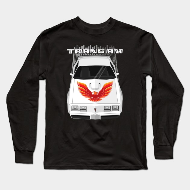 Firebird Trans Am 79-81 - white and orange Long Sleeve T-Shirt by V8social